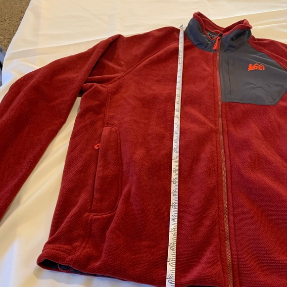 NWOT REI Fleece Jacket Red/Grey XXL - Picture 9 of 13